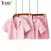 Summer crop top women short sleeve plaid shirt for women vintage blouses korean button up shirt women 2022 ► Photo 1/6