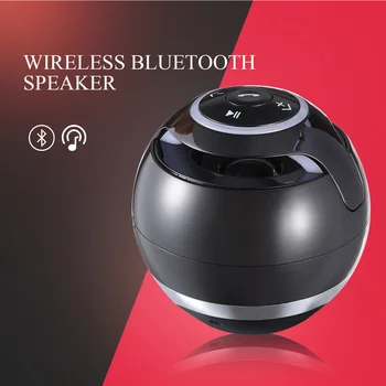 

Wireless Speaker with Mini USB Charging Portable Stereo Super Bass for Smartphone/ Pad/ Pod/ Tablet PC (Black)