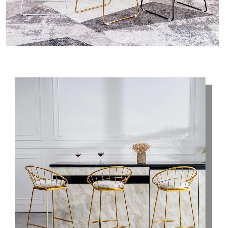 Барный стул Скандинавский современный простой передний стол ресторан высокий барный стул модный креативный домашний стул для отдыха
