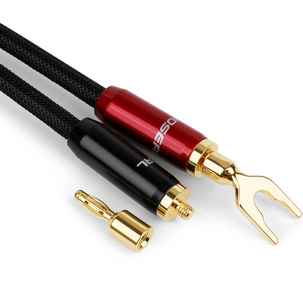 Пара Choseal LB5108 6N OCC Чистая медь аудио Динамик кабель для усилитель CD|speaker cable|audio speaker