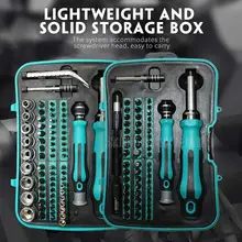 Ratchet Screwdriver Screwdriver Set Chrome Vanadium Steel Blue Electrician Repair Tool Hand Operated Tools Practical Durable hoen 98pcs chrome vanadium steel screwdriver tool set screwdriver bits extension rod screwdriver sleeve hand tool kit