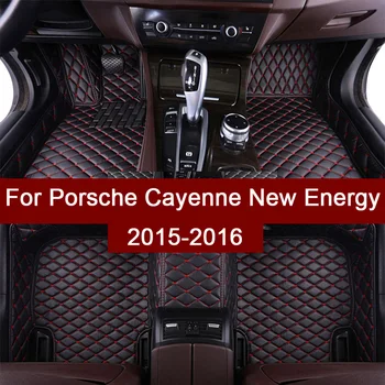 

APPDEE leather Car floor mats for Porsche Cayenne New Energy 2015 2016 Custom auto foot Pads automobile carpet cover