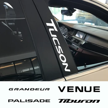 

4PCS Car Sticker For Hyundai Elantra Getz GRANDEUR NEXO PALISADE STAREX TIBURON Tucson VENUE Auto Accessories Vinyl Film Decals