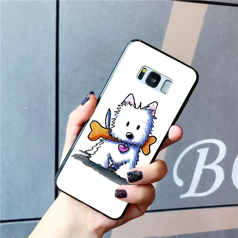 Cute Cartoon yorkshire terrier dog puppy