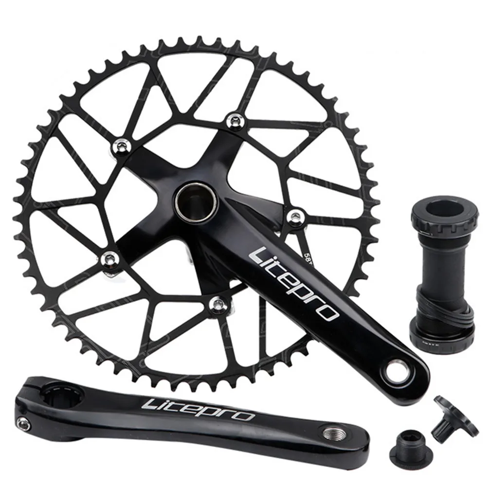 Litepro Folding Bike Hollow Integrated Crank Chainwheel Sprocket