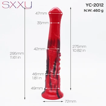 SXXY Animal Dog Dildo with Knot for Women Vagina Massage Realistic Fantasy Horse Penis Huge Stallion Cock Donkey Anal Sex Toys 3