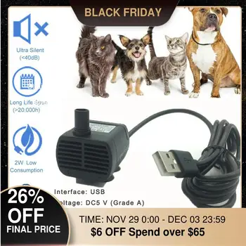

Pet Cat Water Fountain Pump Automatic for Cats Dog Electric Drinking Fountain Mute Spare USD/Replaced Activated Carbon Filter