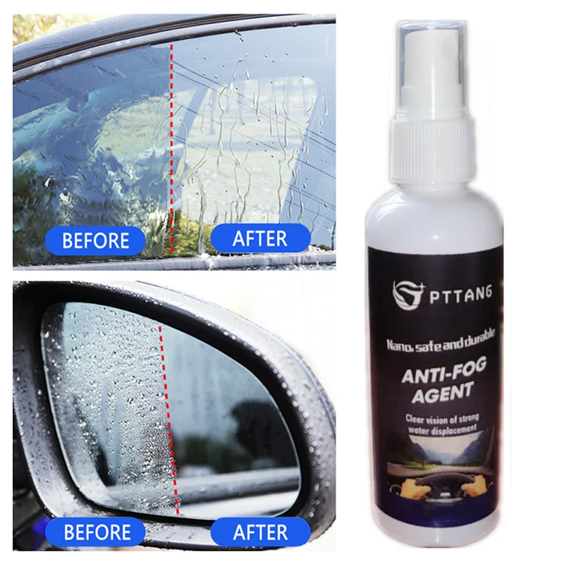 

30ml Car Antifogging Agent Windshield Glasses Helmet Defogging Auto Anti-fog Agent Oxidation Refurbishment Coating Spray TSLM1