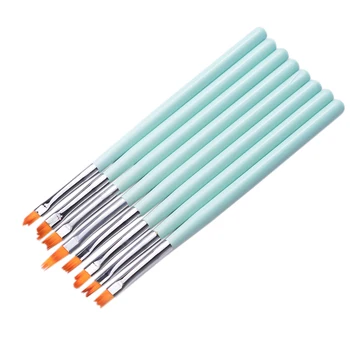 

8 Pcs Nail Brush Pen Gradient Painting Brush Set UV Gel Flower Drawing Pen Manicure Nail Art Polish Pen Tool