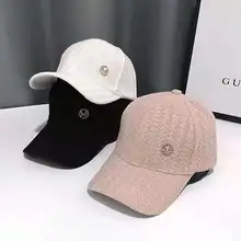 2021 New Spring Baseball Caps Fashion Autumn Hats for Women knitting hat with M label thin and breathable sun hat