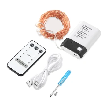 

5/10M LED Fairy Light String Dual Power USB Battery Powered Copper Wire Starry String Light For Party Garden Christmas Wedding