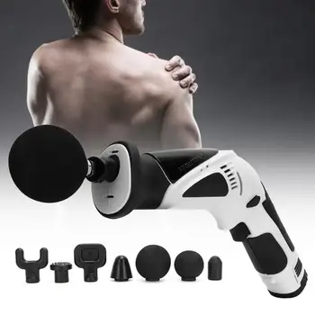 

Portable Deep Muscle Gun Therapy Body Massager Relax Device Pain Relieve Body Shaping Machine Relaxaion with 7 Replaceable Head