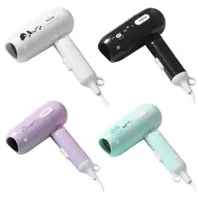 450 Вт мини складной фен для волос, воздуходувка для домашнего общежития, портативный электрический фен, мини-фен для девочек с героями мультфильмов