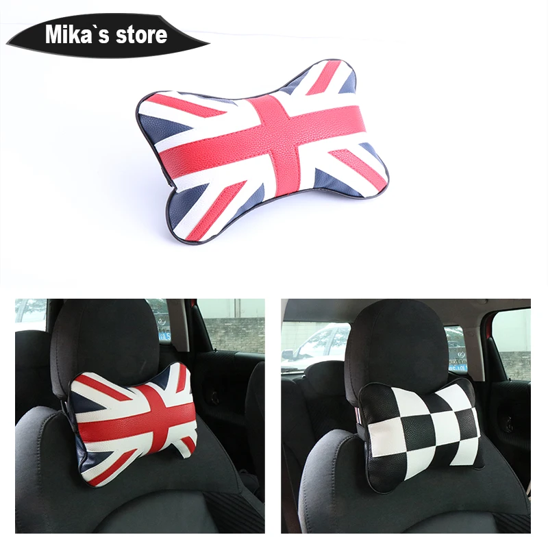 Автомобильная подушка для шеи Union Jack загрузочный кожаный подголовник мягкая