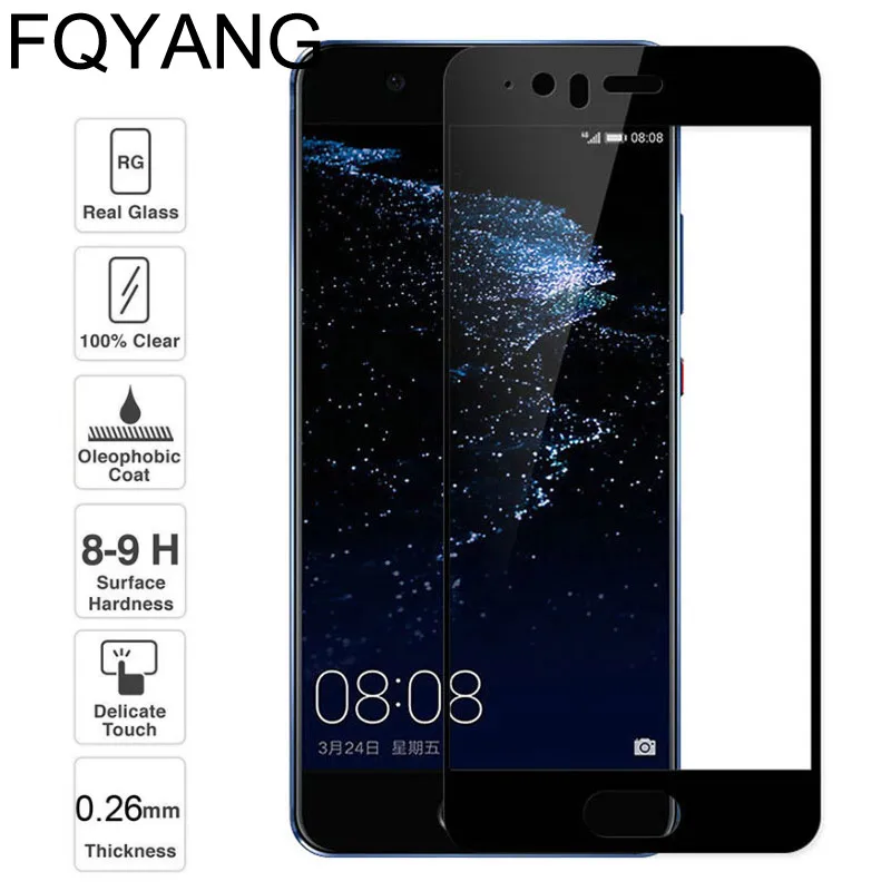 FQYANG закаленное стекло для HUAWEI Y3 Y5 Y6 Y7 2017 2018 полное покрытие Защитная пленка экрана