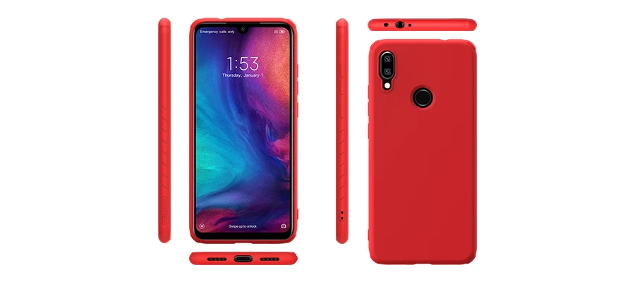 Чехол для Redmi Note 7, силиконовый Гладкий защитный чехол NILLKIN для Xiaomi Redmi Note 7 Pro, чехол, глобальная версия 6,3/6,53