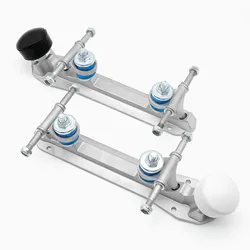 1 Pair Quad Roller Skate Bracket Double Roll 4 Wheel Skate Trucks Bushers Brake Head Set Skate Patines Base Parts Supply