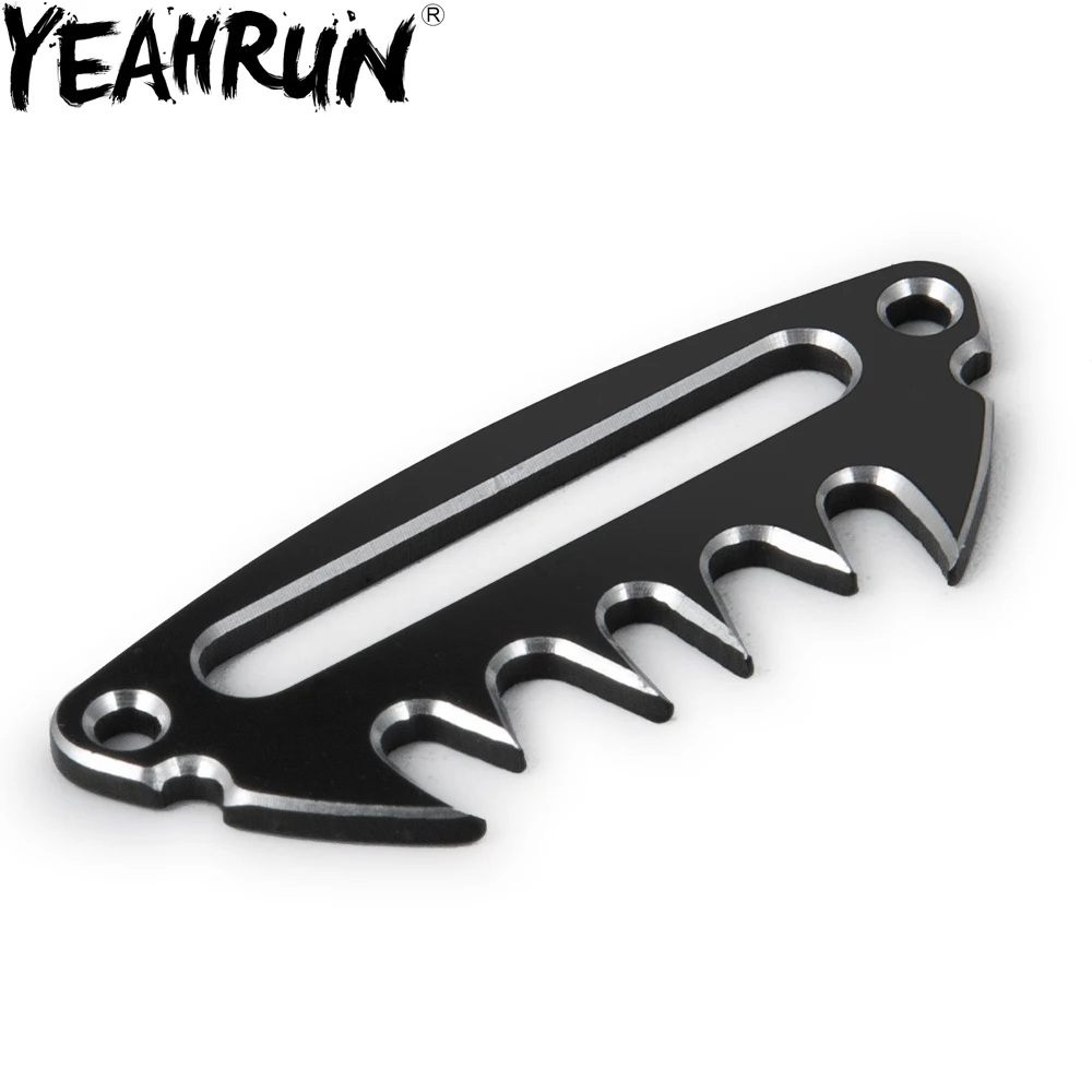 Черная алюминиевая металлическая лебедка YEAHRUN Hawse Fairlead для SCX10 D90 1:10
