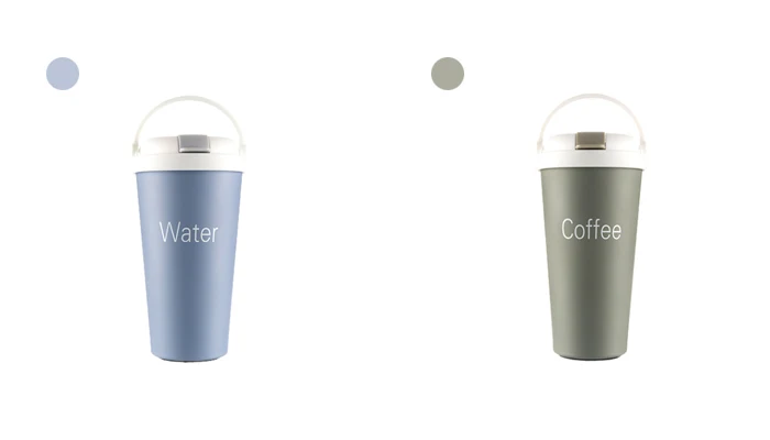 Transhome Coffee Thermos Mug Coffee Cup Stainless Steel Vacuum Cup 500ml Thermos Cup With Handle Coffee Mug Thermo Cups Bottle