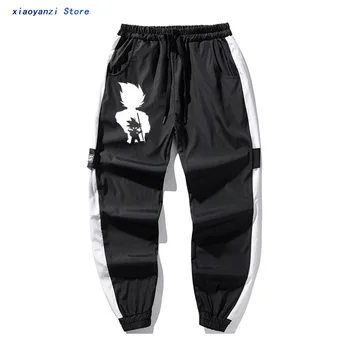 

2020 hip hop long pants dragon ball print men sportswear trousers casual cool men sweatpants