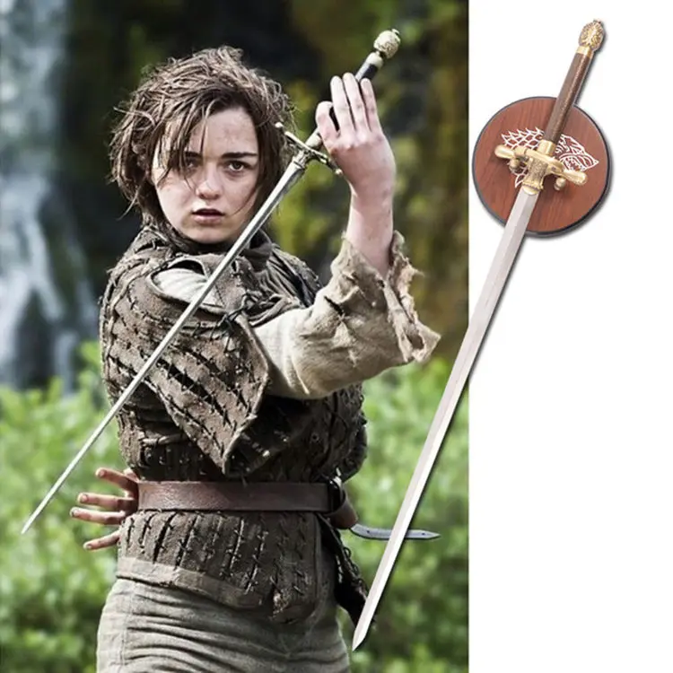 

[Metal made] Collection Craft 1:1 98cm Game of Thrones Arya Stark Needle Sword model home decoration adult cosplay Costume party