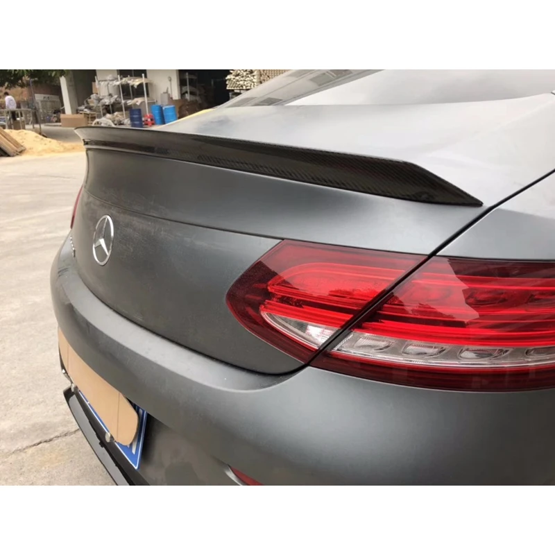 Для Mercedes Benz C Class W205 спойлер из углеродного волокна заднего багажника крыла C200 C250