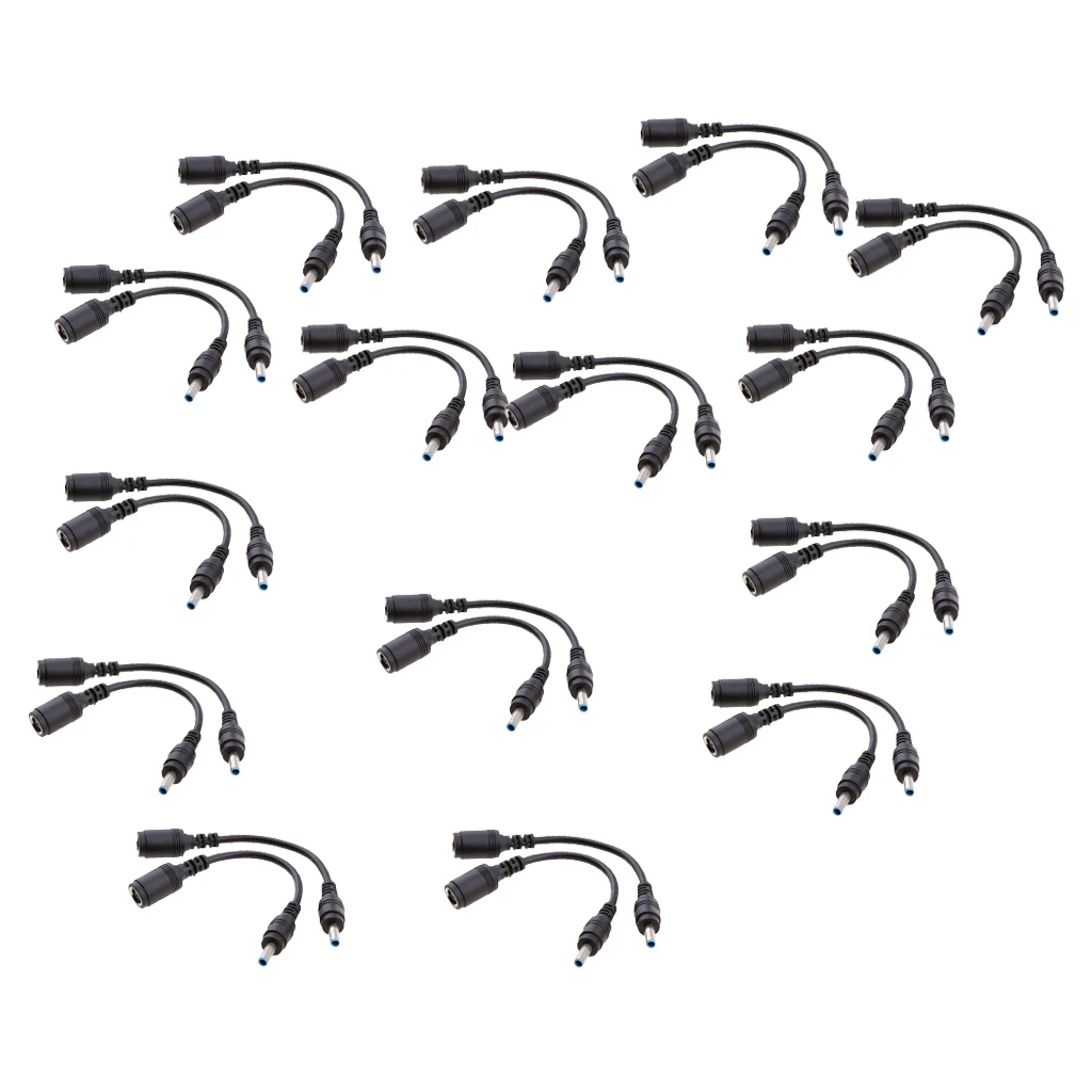 30x DC Power 4.5 x 3.0mm Male to 7.4x 5.0mm Female Jack for HP DELL Cable