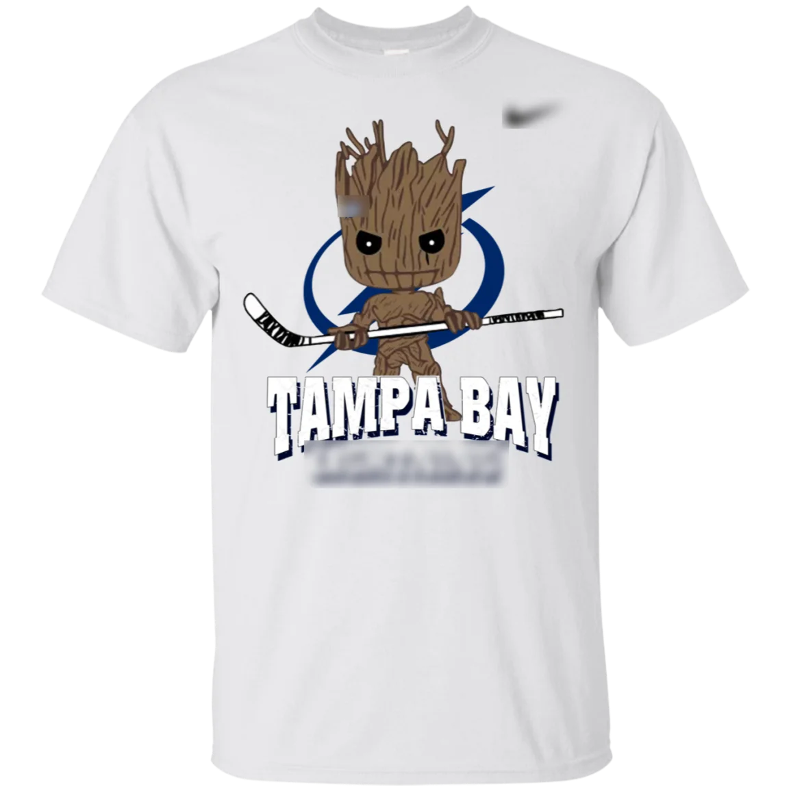 

Baby Groot I Am Ice Hockey Player Team Tampa Bay tee Lightning Funny T-Shirt White Men Women Unisex Fashion tshirt Free Shipping