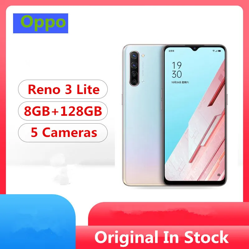 Oppo Reno 3 Lite мобильный телефон с 6 4 дюймовым дисплеем процессором Snapdragon 765 ОЗУ 8 Гб
