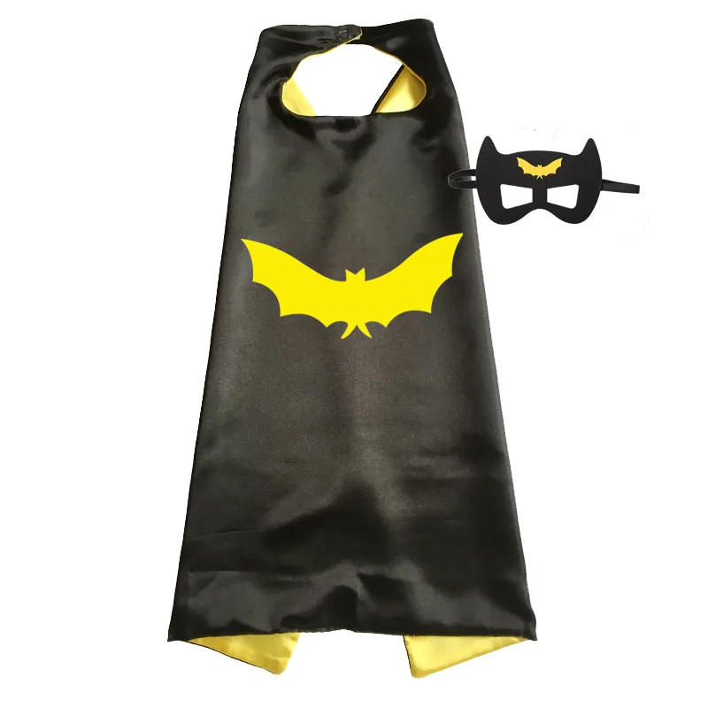 Superhero Capes with Mask Boys Girls Birthday Party Favor Dress Up Halloween Costumes Anime Cosplay
