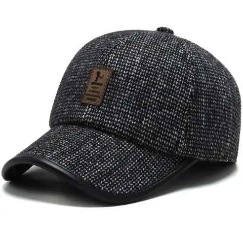 Белый Hats for men in autumn and winter wear a variety of fashion ear-protecting woolly hats for windproof and warm outdoor cycling ba - Цвет: Белый