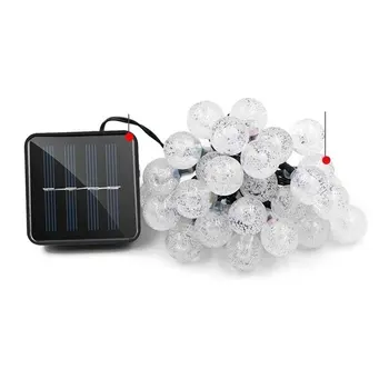

Led Bubble Light 6 Meters 30 Lamp Solar Light String Outdoor Waterproof Garden Light String Holiday Party Decoration Lights