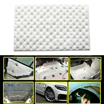

50*80cm Car Sound Deadener Mat Noise Bonnet Insulation Deadening Hood Engine Firewall Heat Noise Proof Aluminum Foam Sticker