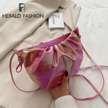 

Women Simple Dumplings Messenger Bag Designer Retro 2020 New Fashion Cloud Female Crossbody Shoulder Bag Tide Handbag Clutch Bag