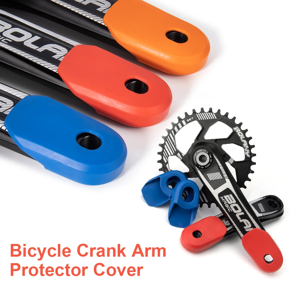 VIARON 2pcs/Set Bicycle Crank Arm Protector Cover Mountain Road Bike Crankset Caps Silicone Dust Sleeve MTB Cycling Accessories | Спорт и