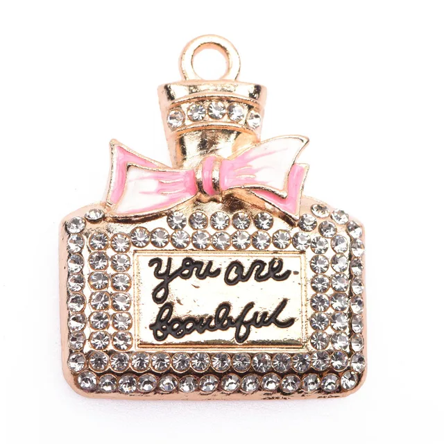 Bling Metal Croc Shoe Charms Women Butterfly Queen Crown Shoe Decorations Girl Flower Rhinestone Chains Wristband Accessories b8732