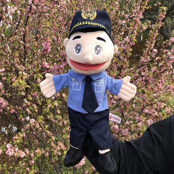 

30cm Candice guo plush toy stuffed doll occupation Cleaner Police Nurse cook Doctor Electrician placate hand puppet kid bed