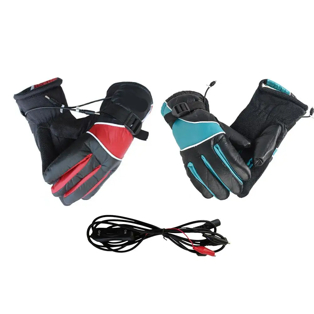 Электротермические перчатки с подогревом для мотоцикла с зарядкой теплые 12 В электрические нагревательные мужские перчатки Fever
