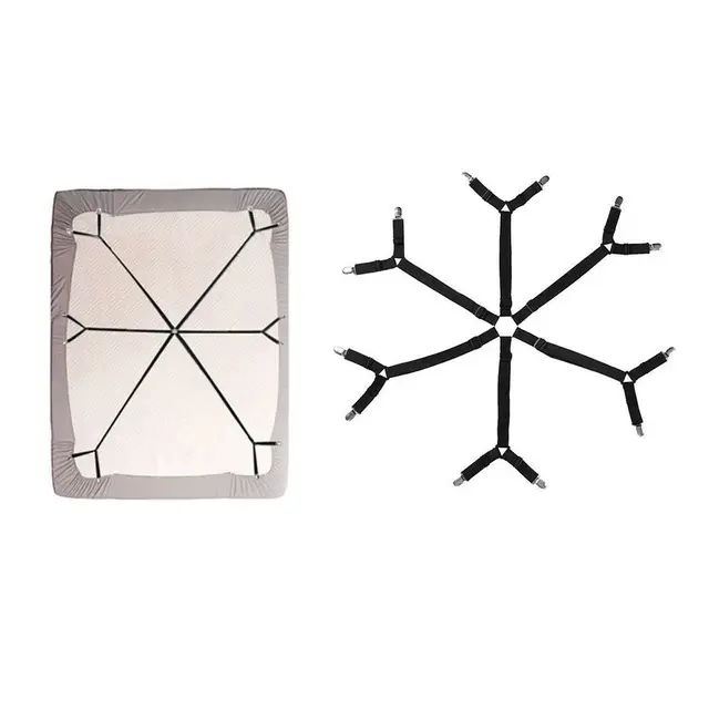 $US $7.66  6 Way Adjustable Elastic Bed Sheet Clip Grippers Fasteners Bed Sheet Holder Non-slip Mattress Clips