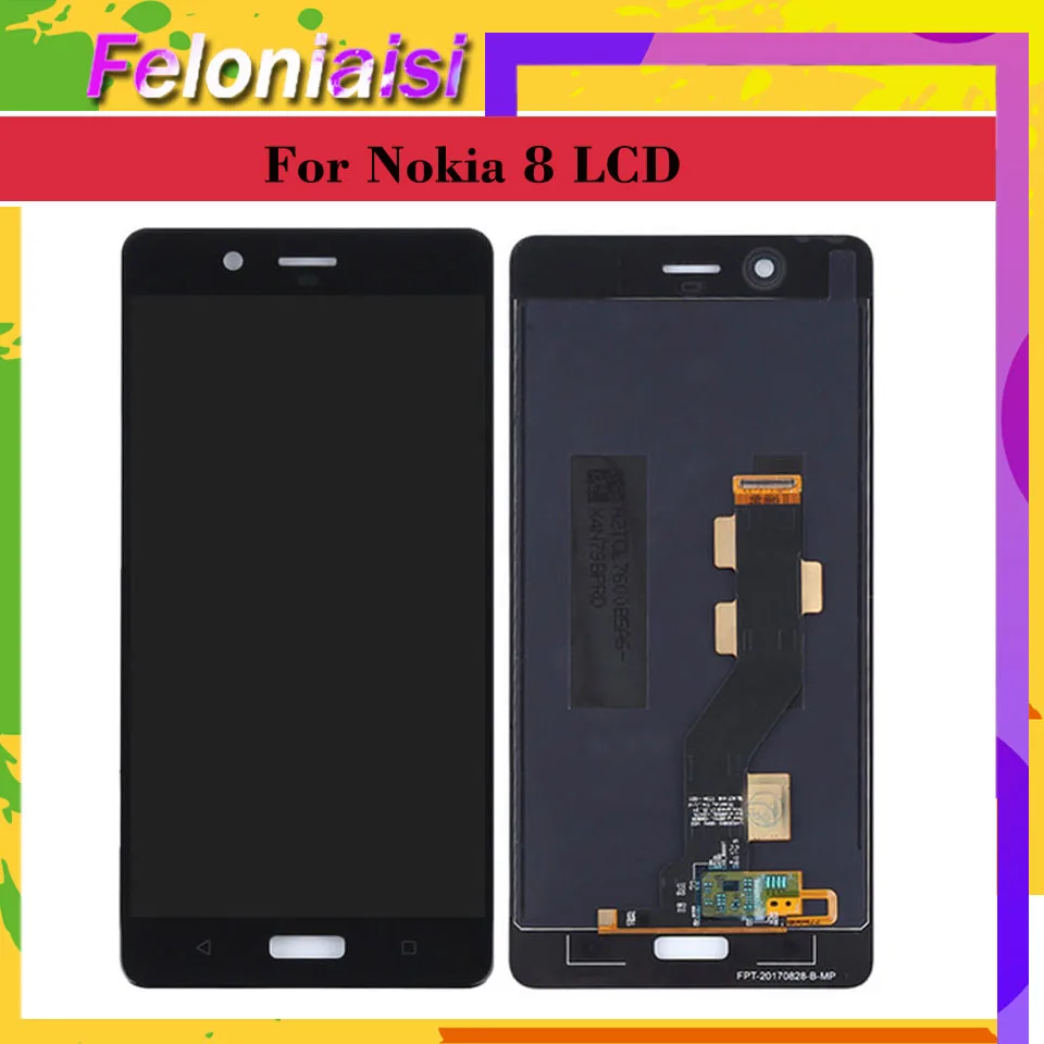 For Nokia 8 2560x1440 5.3&quot LCD Display+Touch Screen Digitizer Assembly Nokia8 N8 original lcd complete Replacement | Мобильные