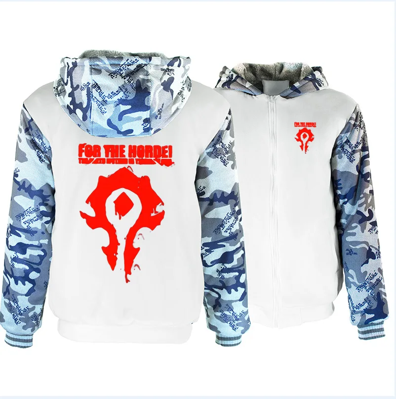 WOW World of Warcraft толстовки Для мужчин Off White молнии уличная одежда в стиле «хип-хоп», на мальчиков и девочек, теплые кофты Повседневное толстовка с капюшоном для детей