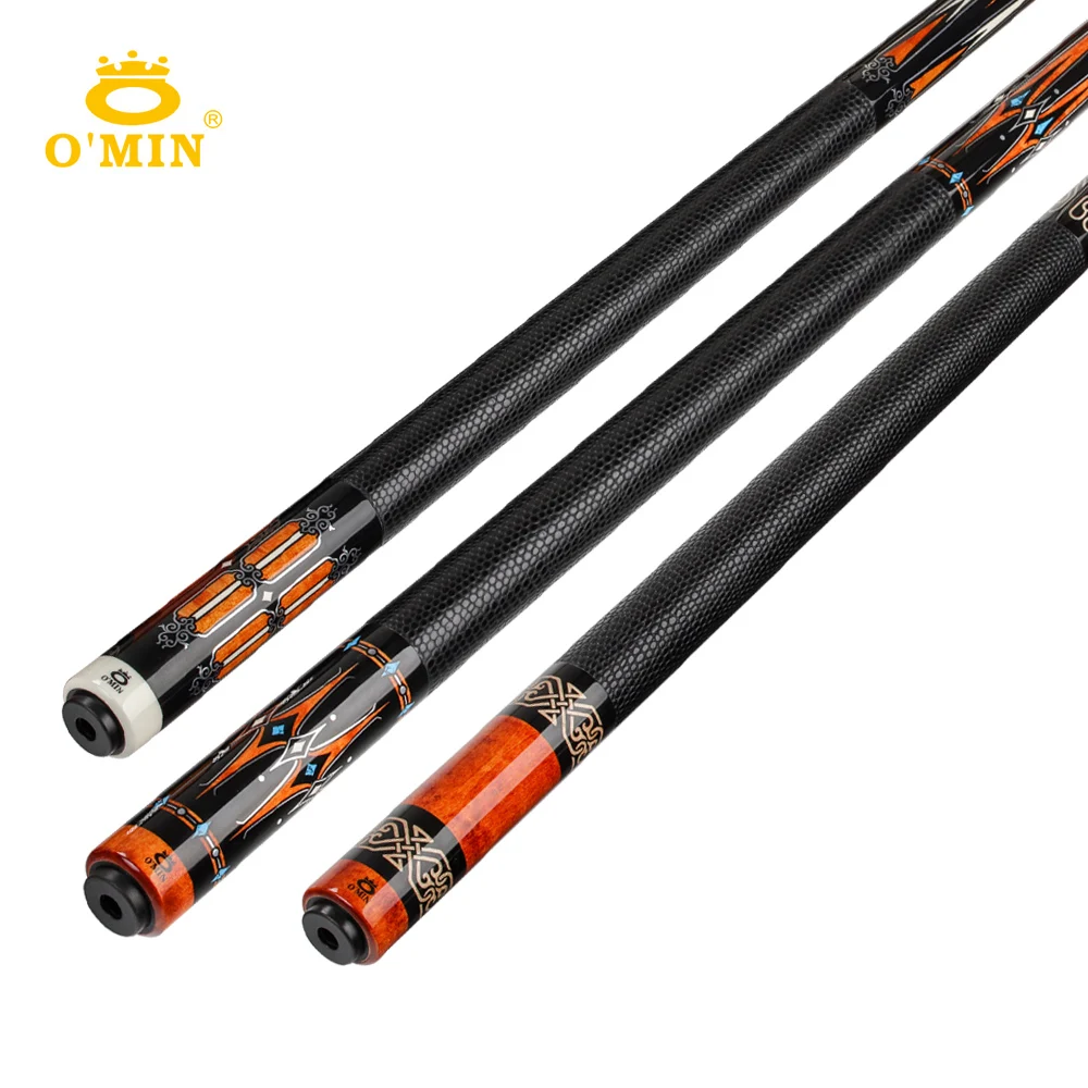 OMIN Pole Cue Stick XF B 12 8 мм наконечник премиум кожа ручка углеродная трубка внутри