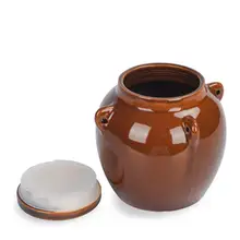 500 мл керамический медовый горшок специи солевого соуса уплотнительная банка с крышкой для использования на домашней кухне