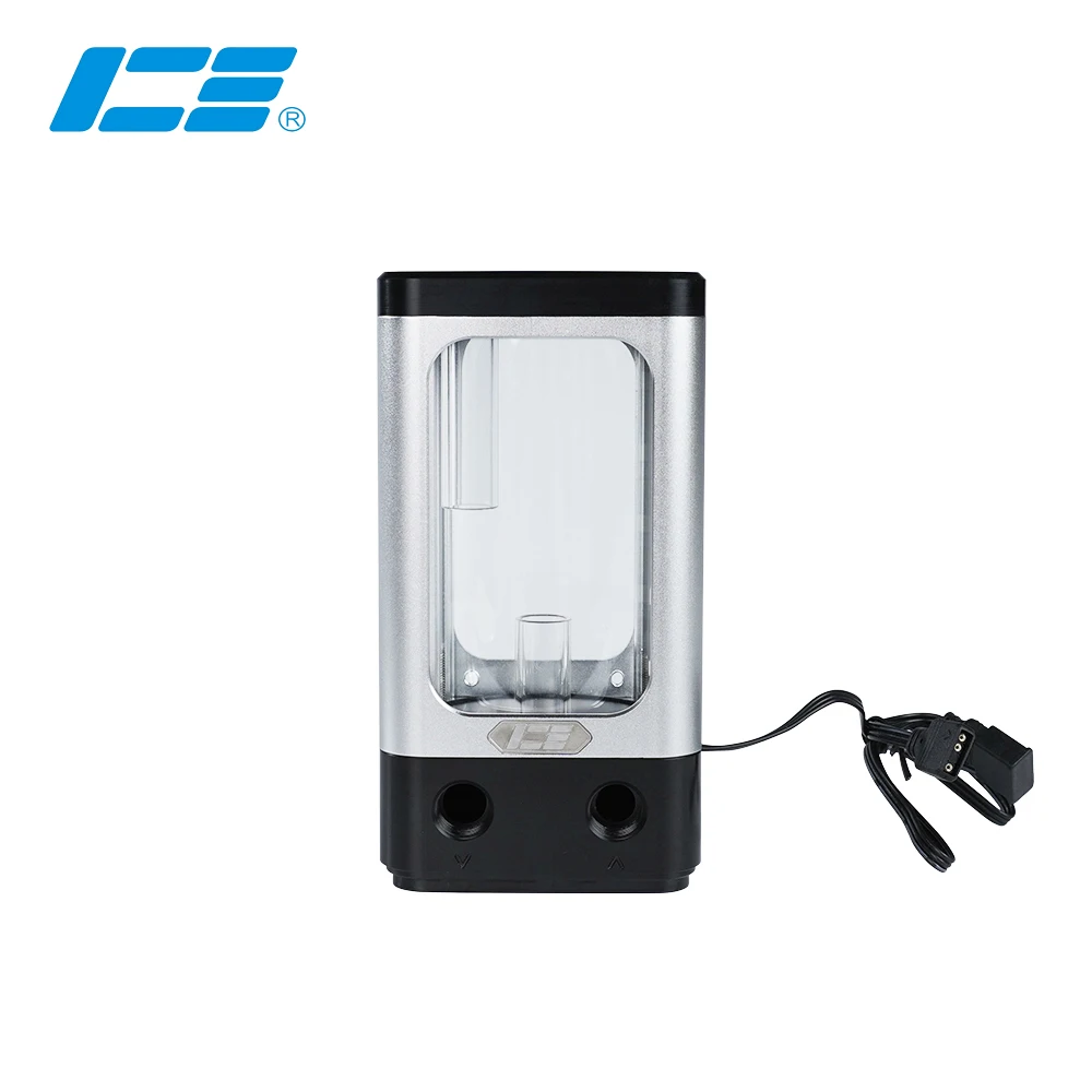 

IceManCooler DX120 Water Tank Combo D5 Pump With 5v 3pin ARGB,Support Motherboard Control ,Silver ,Seller Higly Recommend