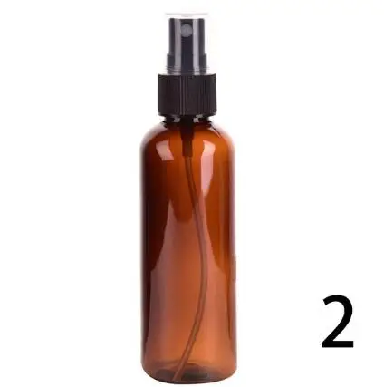 5PCS Brown 5 шт. 100 мл дорожные бутылки для многоразового использования прозрачный пластмассовый распылитель для духов Пустой спрей бутылка для макияжа доступна - Цвет: 5PCS Brown