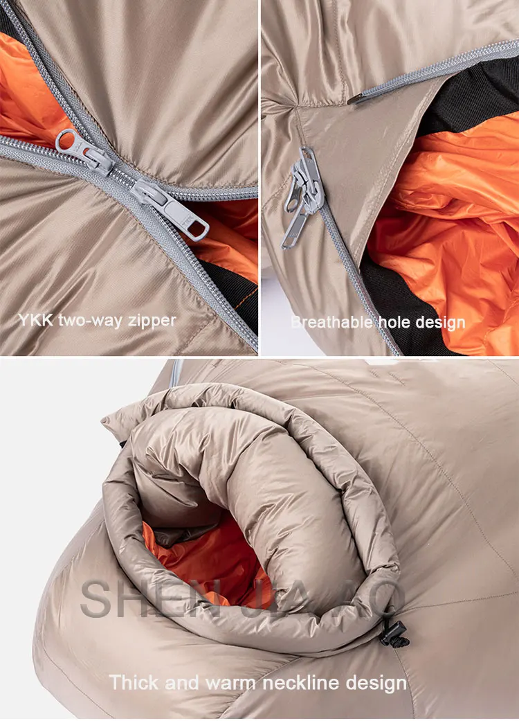 Professional Hiking Winter Outdoor Camping Sleeping Bag Minus 20-30 Degrees Warmth And Thick Goose Down Sleeping Bag H1695f6358e604d898da210f2a06246a2F