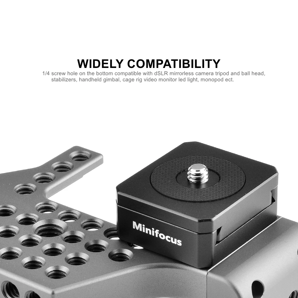 Liberação Rápida Câmera Mount Lock qr Sistema para Tripé Monopé Slide Dslr Filmadora Gimbals Dji Ronin s sc Zhiyun Crane Weebil - Image 3