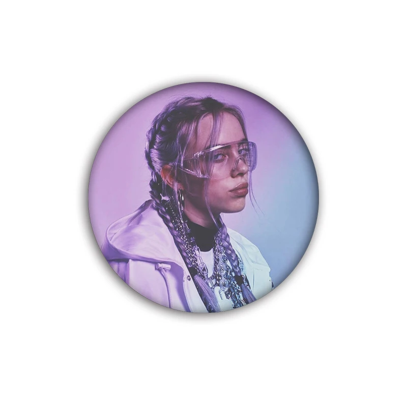 T43-3 Nengdou T43 хип-хоп Billie Eilish Значки для худи футболка шляпа DIY декоративная булавка для женщин рюкзак значок крутые аксессуары - Цвет: T43-3