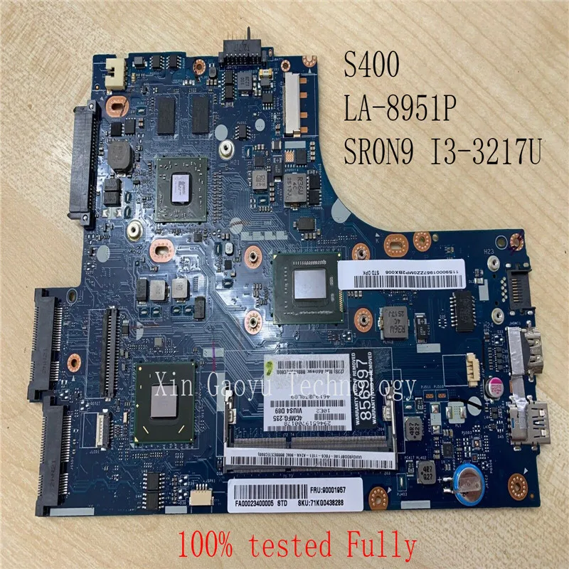 Оригинальная материнская плата для ноутбука Lenovo S400 без касания VIUS3 VIUS4 LA-8951P SR0N9
