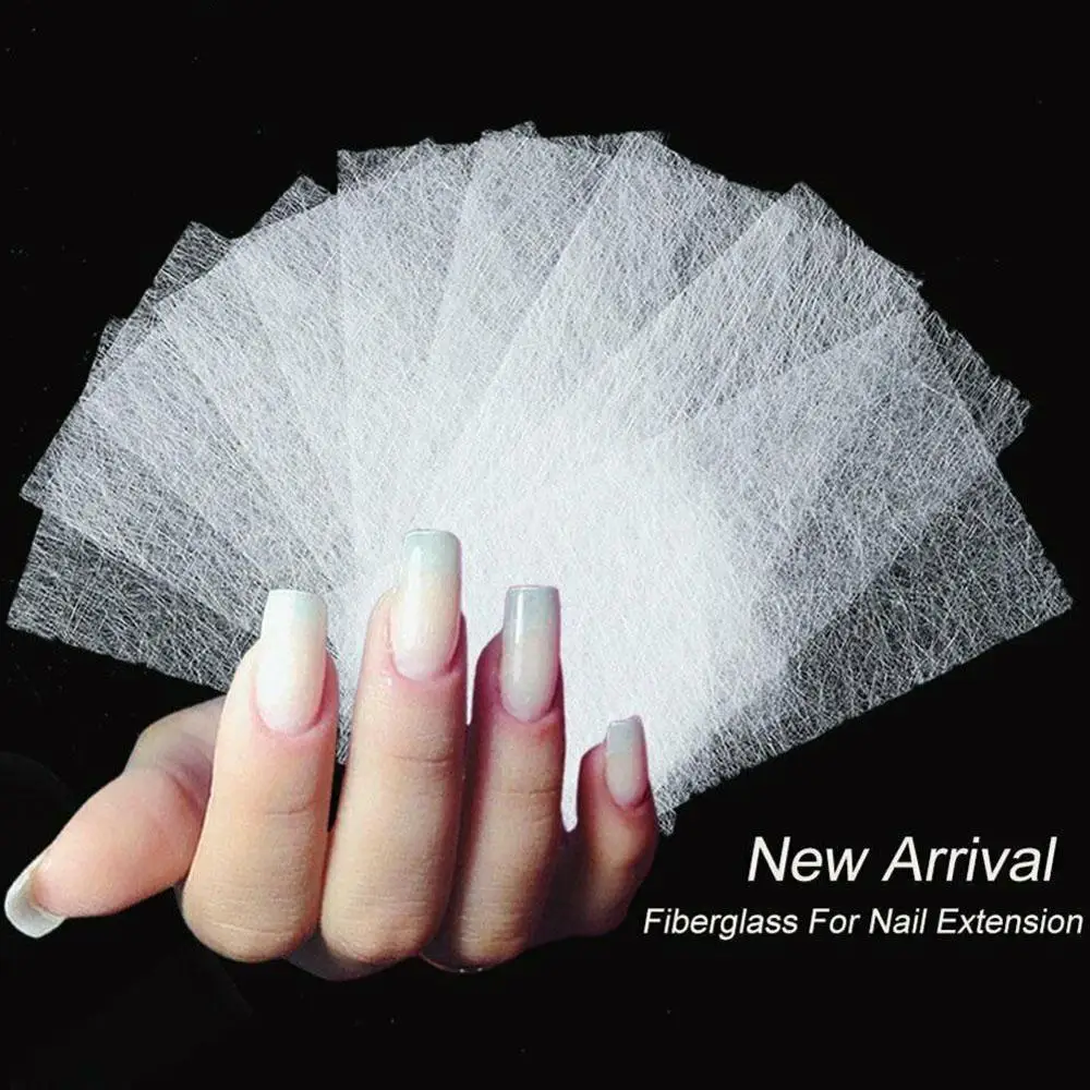 Nail Beauty Art Non-woven Silk Fiberglass Gel with 20 Extension Fiber Kit Fiber-specific Glue and Extended Sheet | Красота и здоровье
